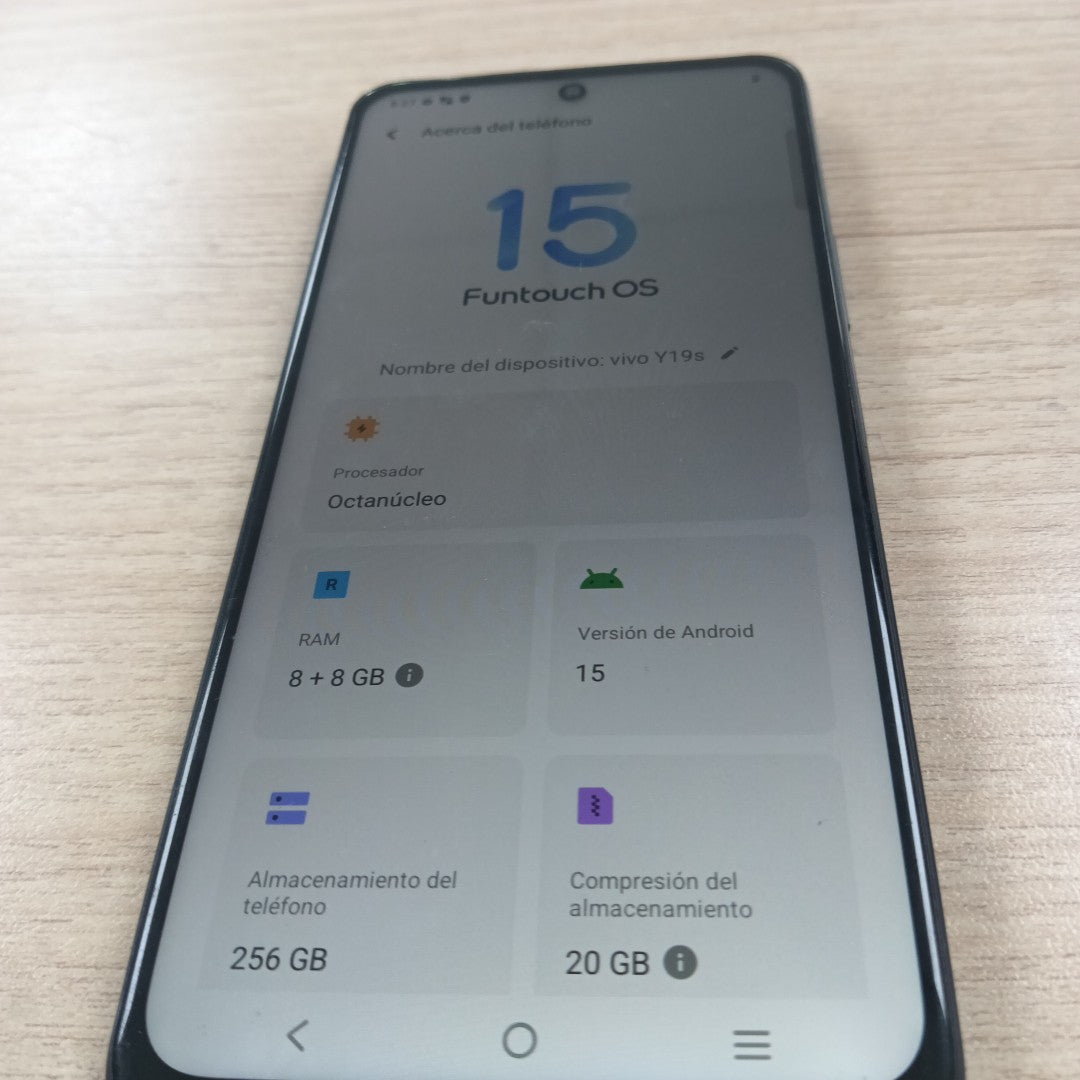 CELULAR VIVO Y19S V2419 (2024) 256 GB 8 GB RAM (SEMINUEVO)