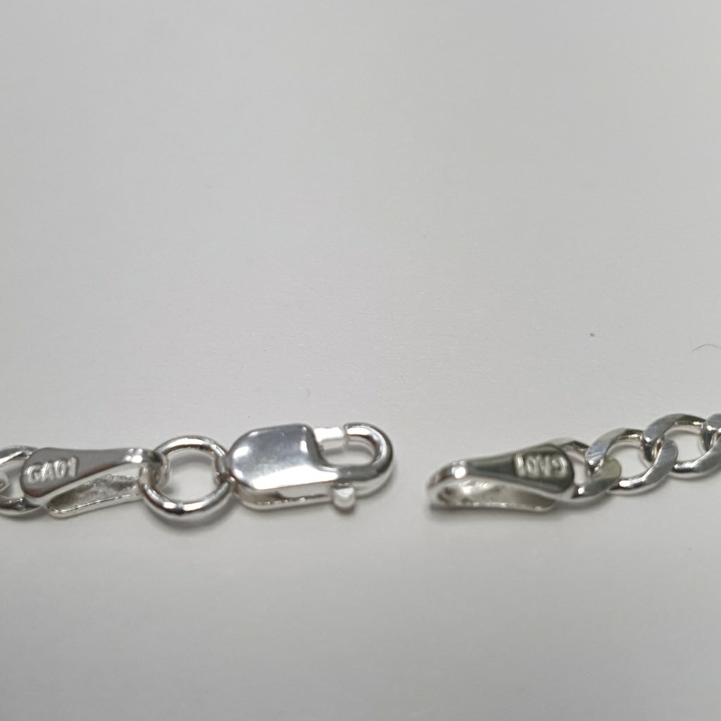 CADENA BARBADA PLATA .925 50 CM 7.62 GR (NUEVO)