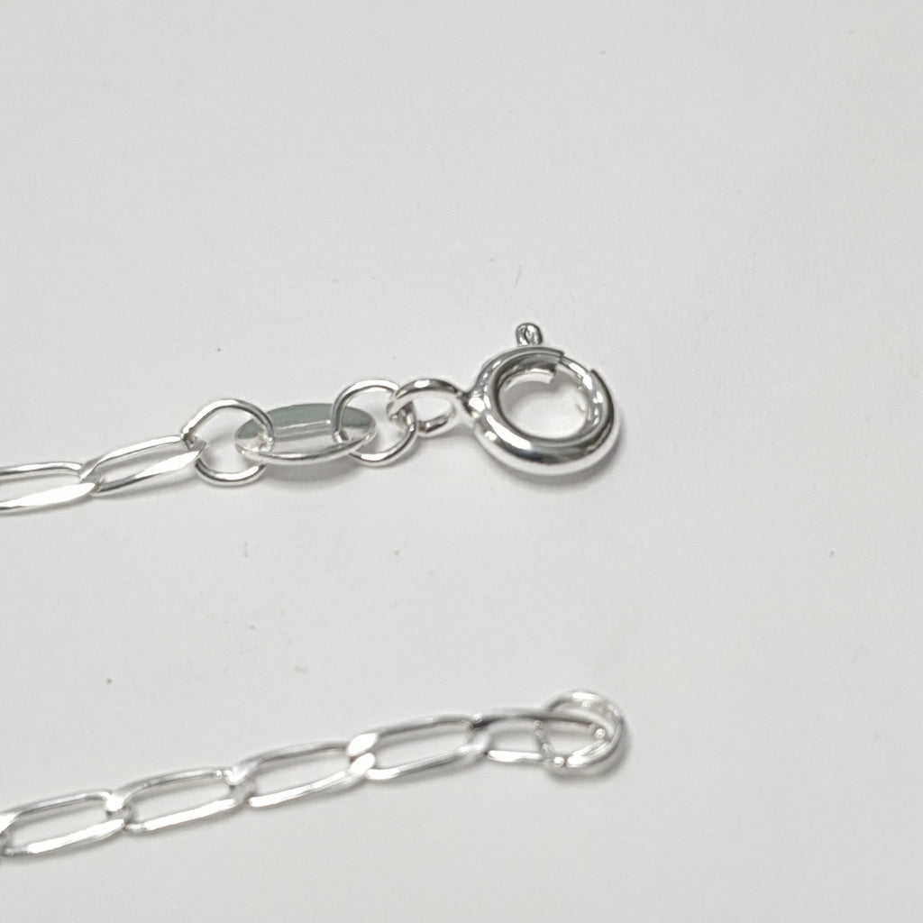 CADENA TEJIDO ESLABONES PLATA .925 60 CM 2.9 GR (NUEVO)