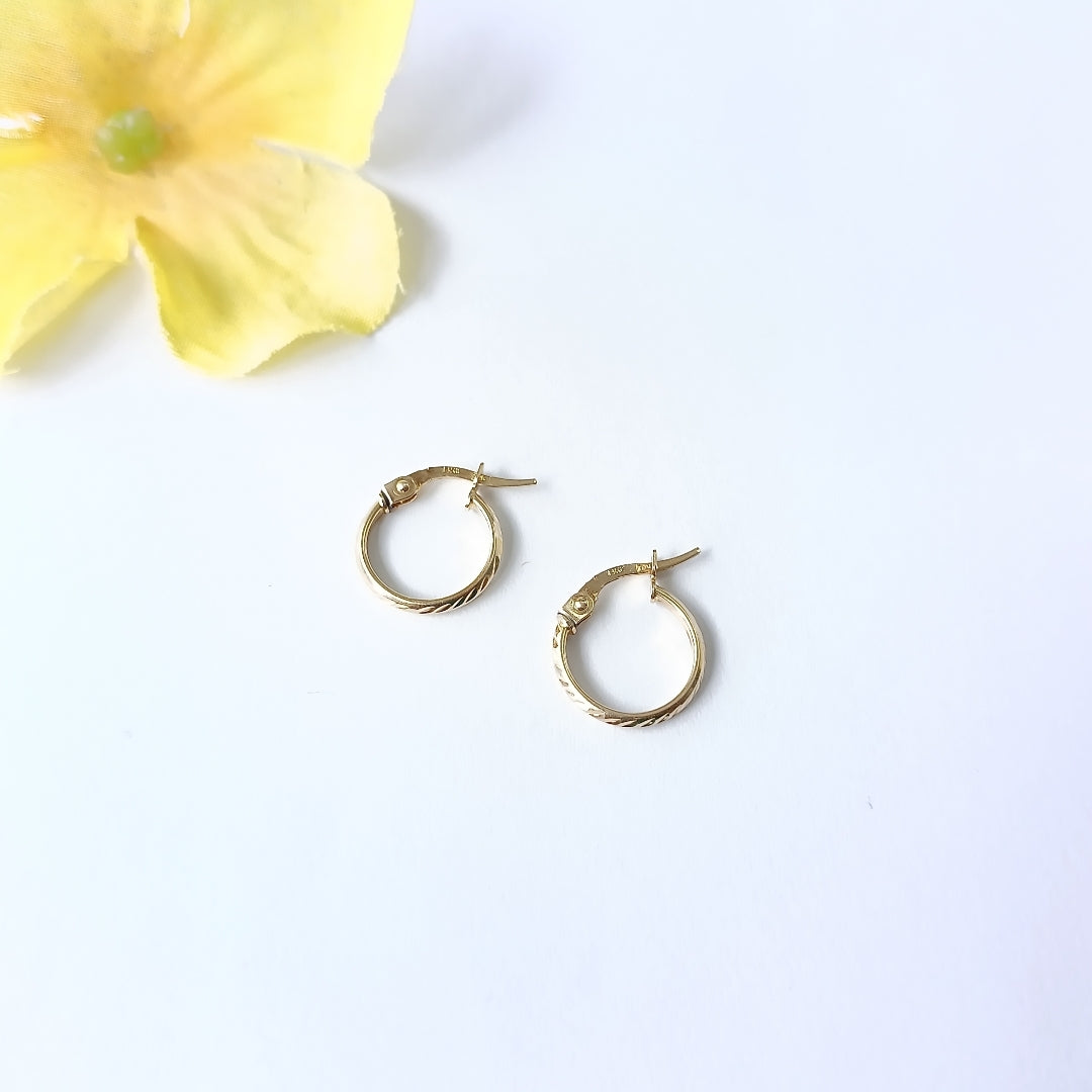 ARRACADAS PAR ORO 14 K 0.7 GRMS (SEMINUEVO)