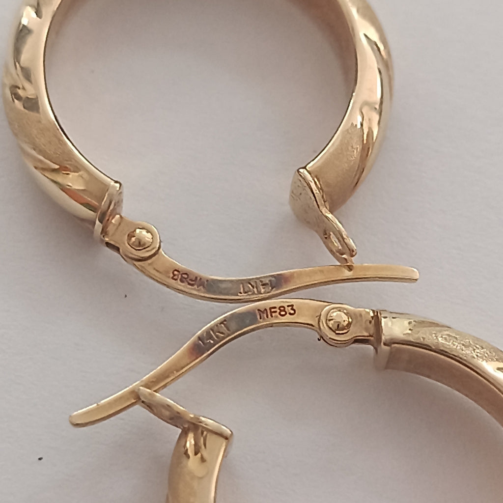 ARRACADAS PAR ORO 14 K 2.1 GRMS (SEMINUEVO)