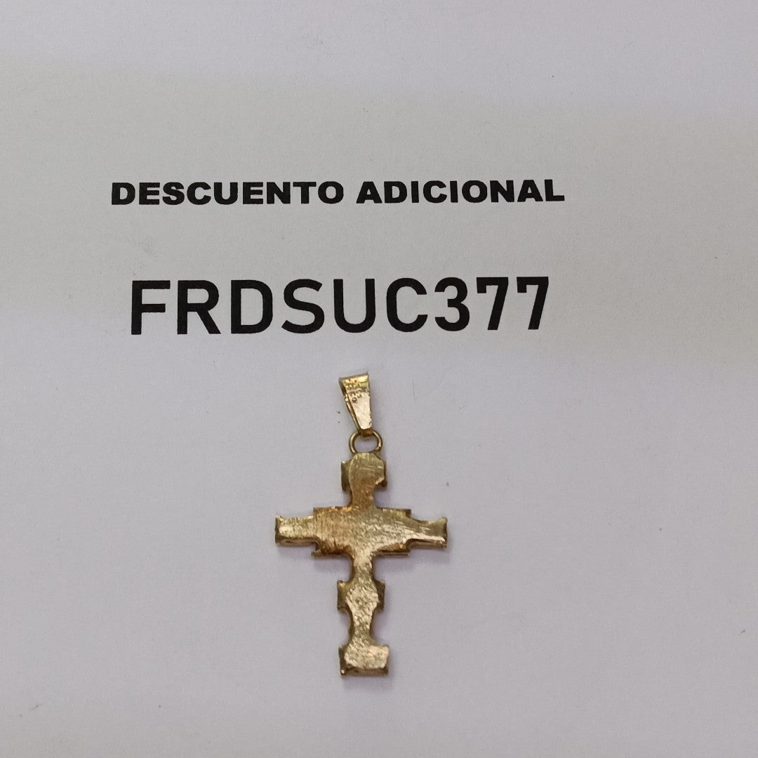 CRUZ, DIJE ORO 14 K 2 GRMS (SEMINUEVO)