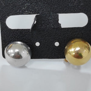 ARETES PAR ORO COMBINADO 14 K 3,80 GRMS (SEMINUEVO)