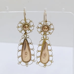 ARETES PAR ORO 8 K 3.1 GRMS (SEMINUEVO)