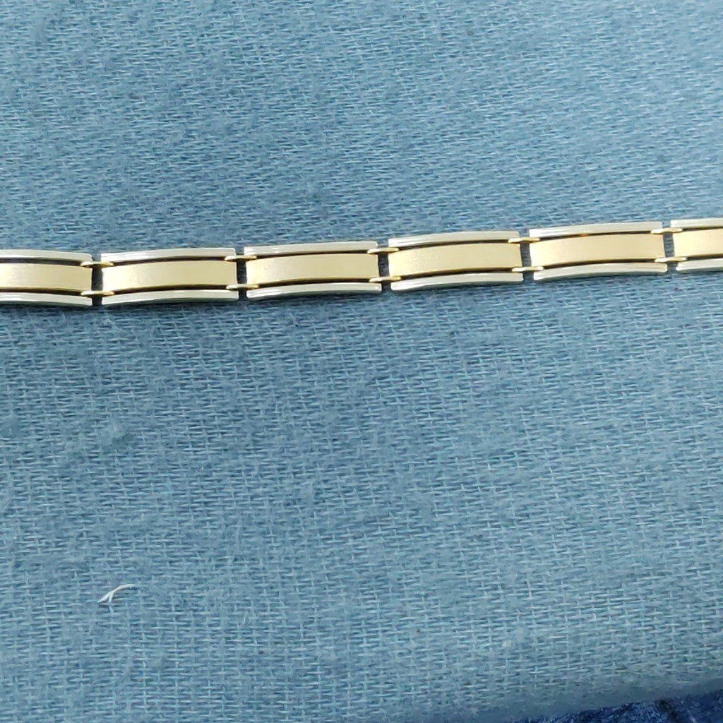 PULSERA ORO COMBINADO 14 K 13,30 GRMS (SEMINUEVO)