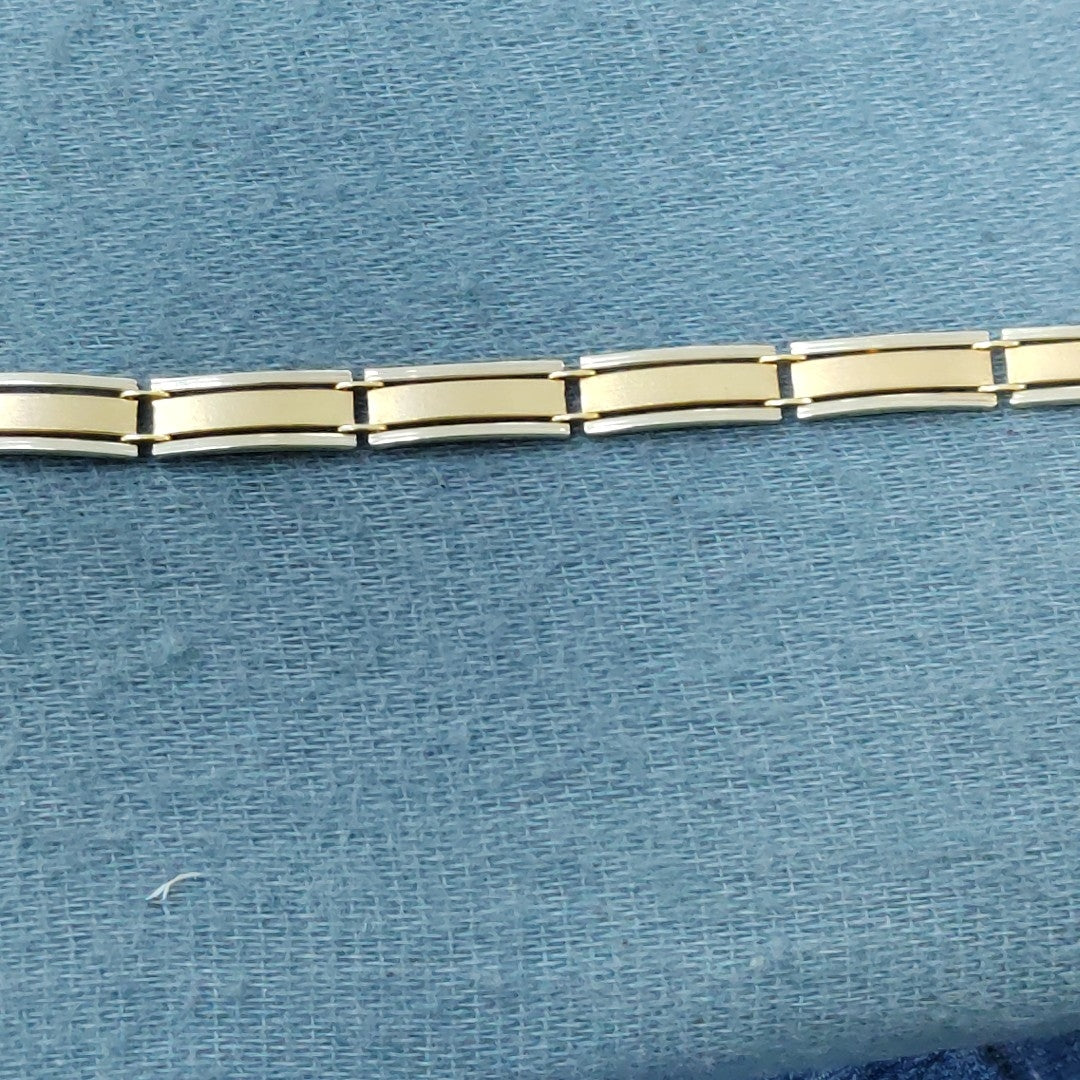 PULSERA ORO COMBINADO 14 K 13,30 GRMS (SEMINUEVO)