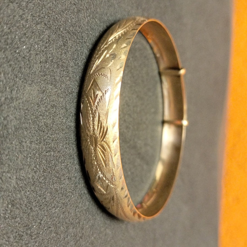 PULSERA RIGIDA ORO 14 K 11,40 GRMS (SEMINUEVO)