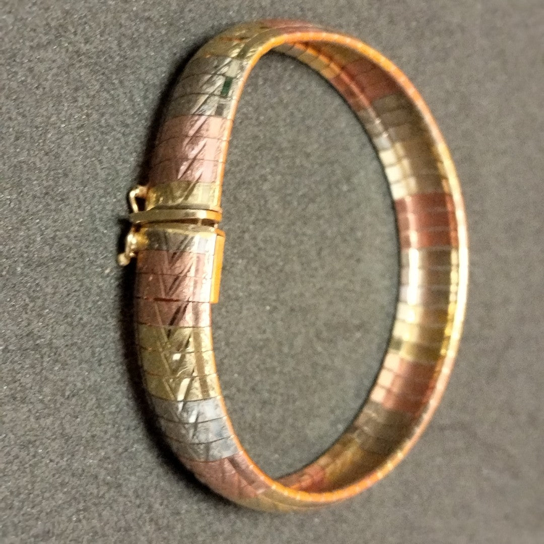 PULSERA ORO COMBINADO 14 K 19,50 GRMS (SEMINUEVO)