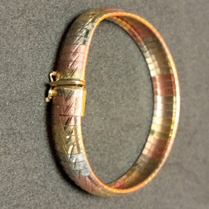 PULSERA ORO COMBINADO 14 K 19,50 GRMS (SEMINUEVO)
