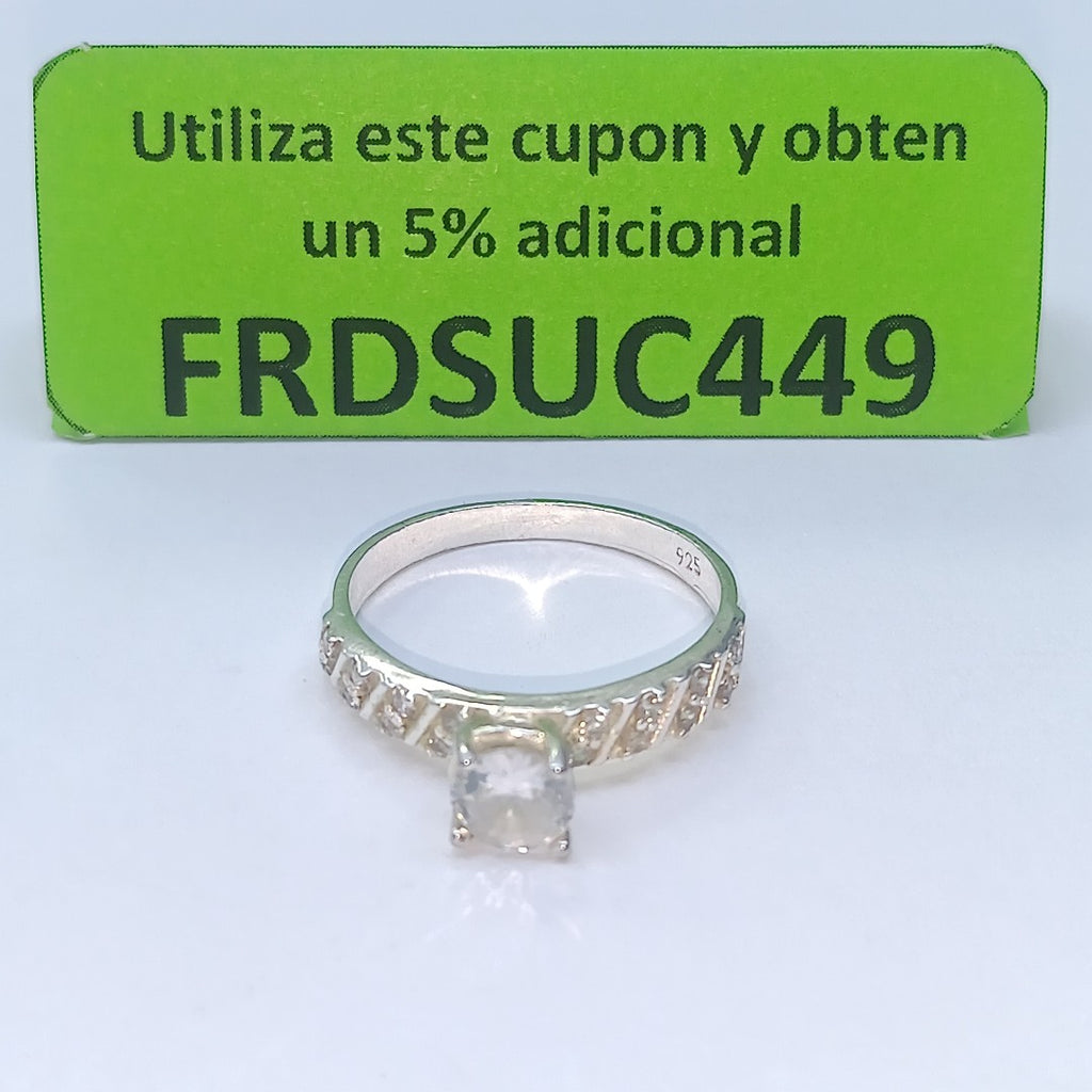 ANILLITO, SOLITARIO PLATA 2.8 GRMS (SEMINUEVO)