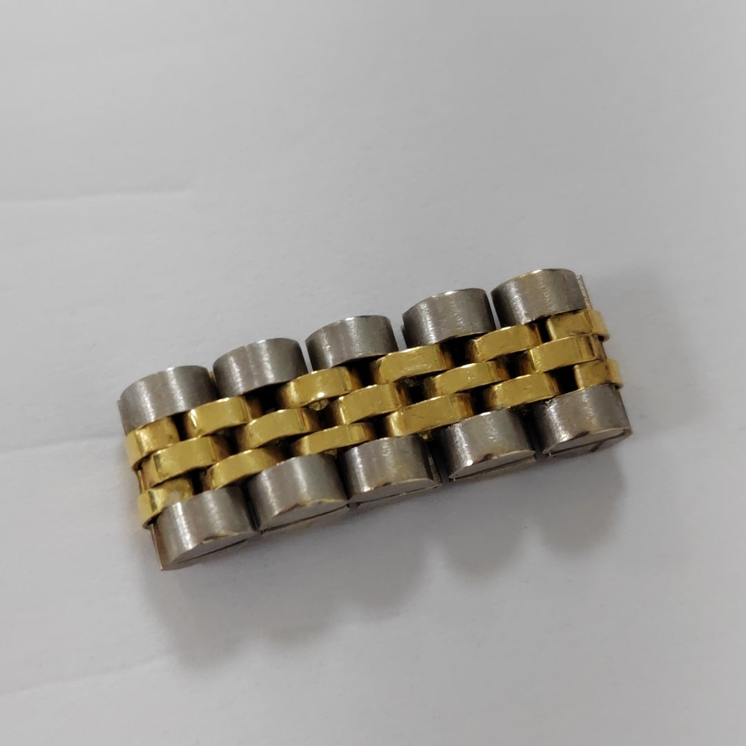 ANILLO ORO COMBINADO 14 K 7,60 GRMS (SEMINUEVO)
