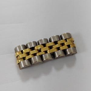 ANILLO ORO COMBINADO 14 K 7,60 GRMS (SEMINUEVO)