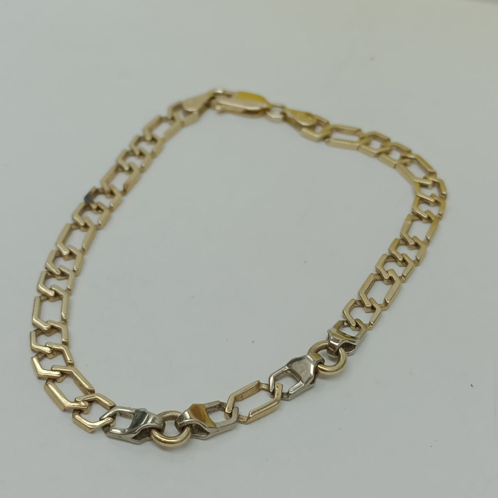 PULSERA ORO,ORO BLANCO 14 K 6,60 GRMS (SEMINUEVO)
