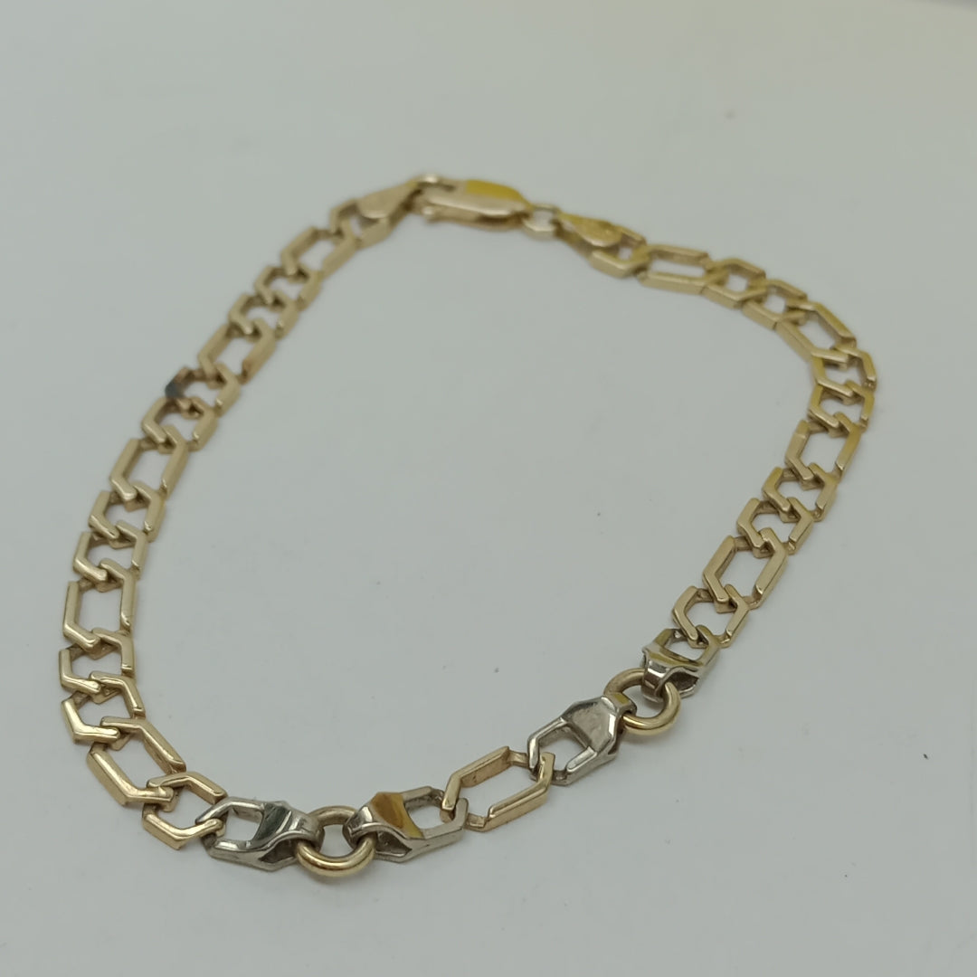 PULSERA ORO,ORO BLANCO 14 K 6,60 GRMS (SEMINUEVO)