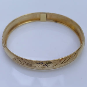 PULSERA RIGIDA ORO 14 K 6.8 GRMS (SEMINUEVO)