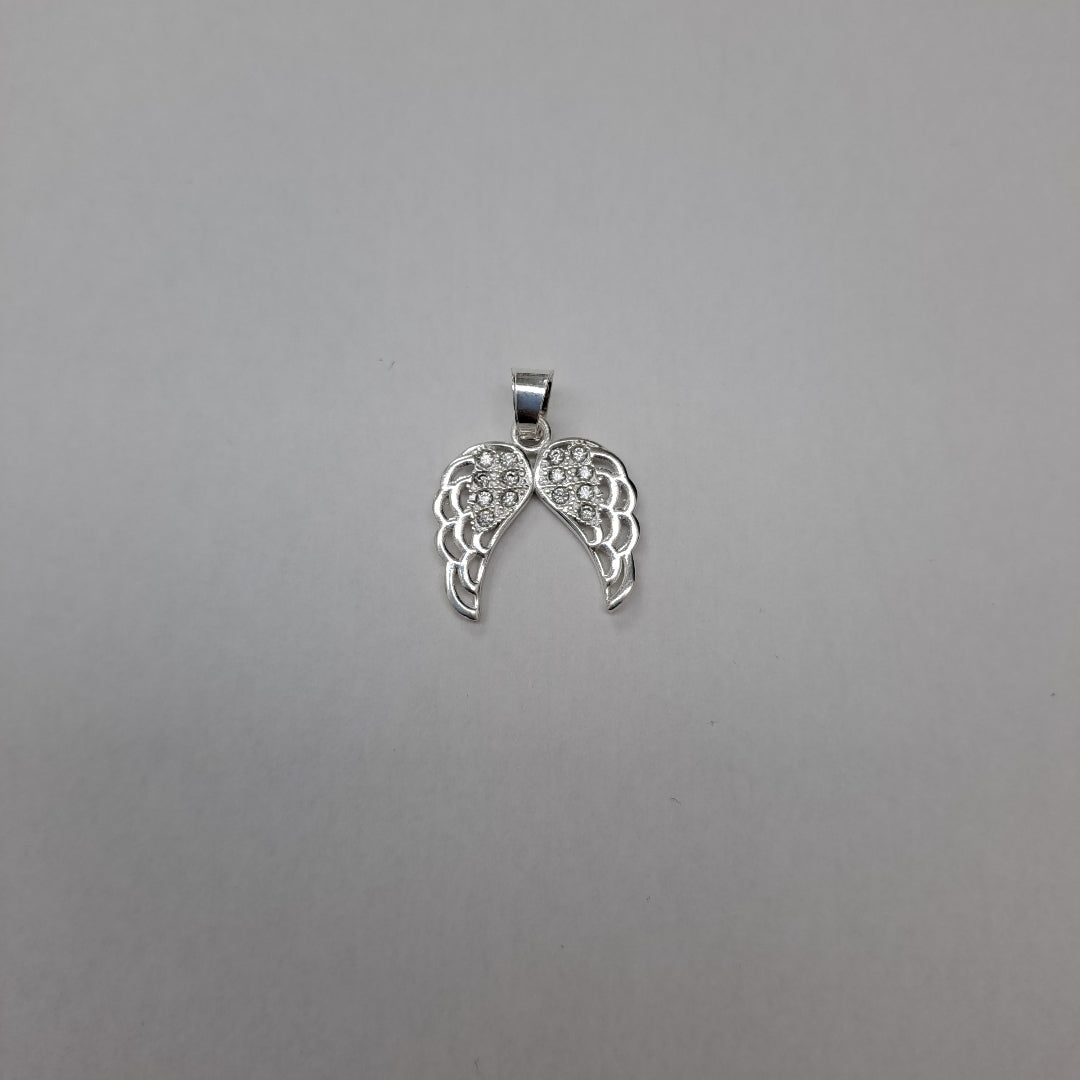 DIJE ALAS C/CIRCONIAS PLATA .925 2.3 GR (NUEVO)