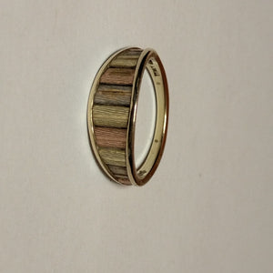 ANILLO ORO COMBINADO 14 K 3,10 GRMS (SEMINUEVO)