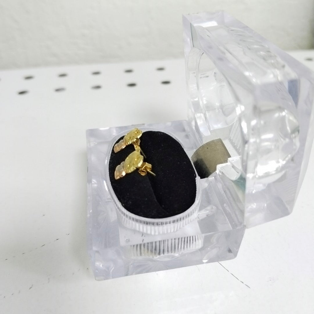 BROQUELES PAR ORO 14 K 0,90 GRMS (SEMINUEVO)