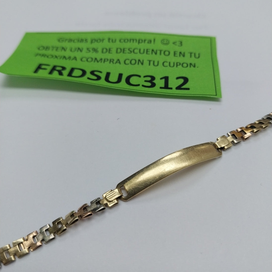 ESCLAVA ORO COMBINADO 14 K 2,90 GRMS (SEMINUEVO)