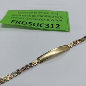 ESCLAVA ORO COMBINADO 14 K 2,90 GRMS (SEMINUEVO)