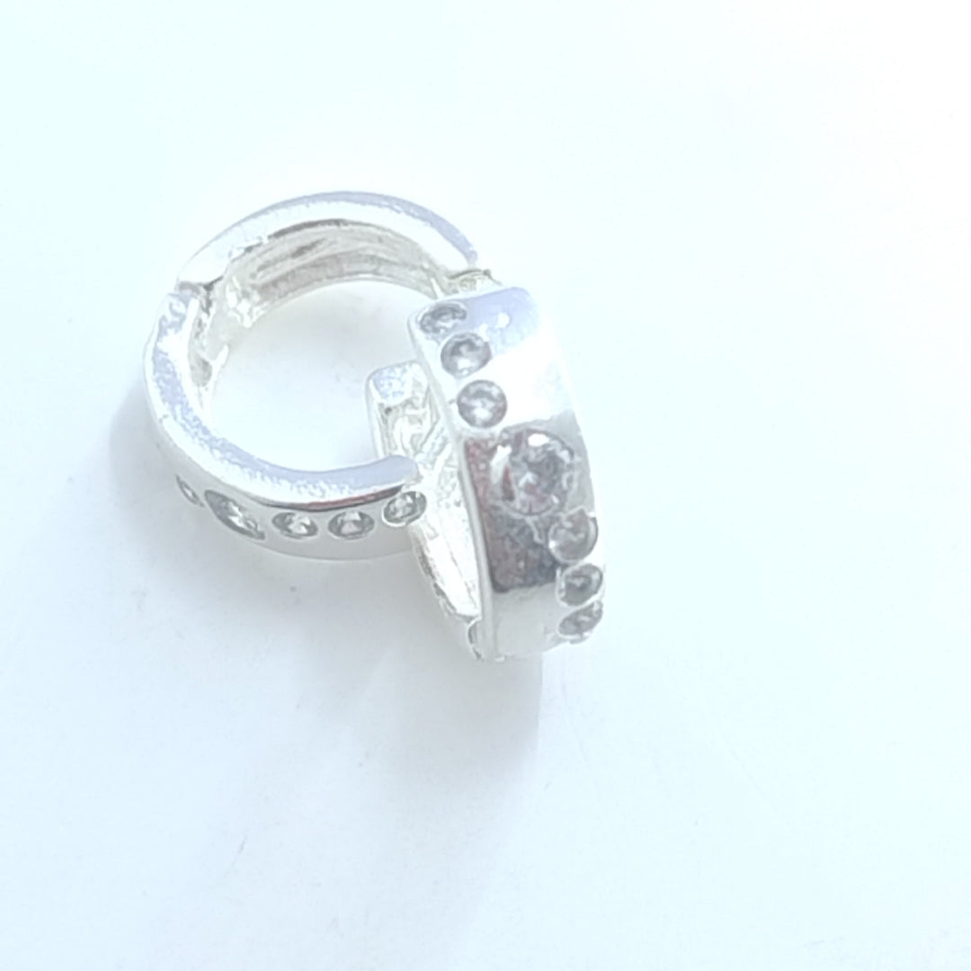 ARRACADAS C/CIRCONIAS PLATA .925 2.4 GR (NUEVO)