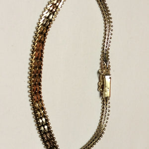 PULSERA ORO COMBINADO 14 K 7,90 GRMS (SEMINUEVO)