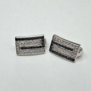 ARETES PAR ORO BLANCO 14 K 6,80 GRMS (SEMINUEVO)