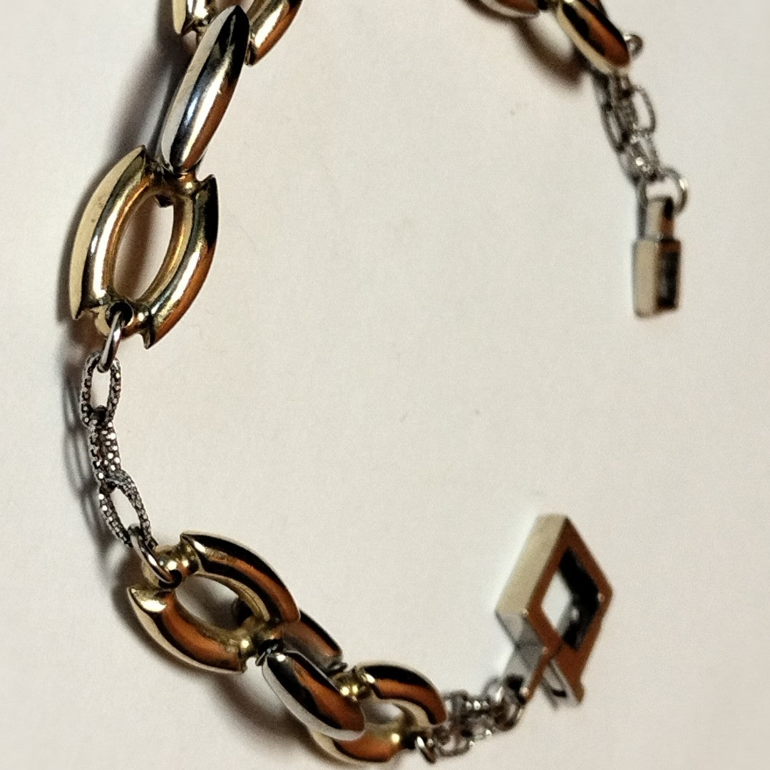 PULSERA ORO COMBINADO 14 K 11,70 GRMS (SEMINUEVO)