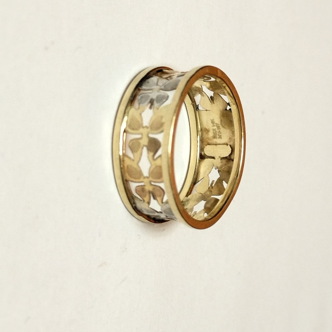 ARGOLLA ORO COMBINADO 14 K 1,30 GRMS (SEMINUEVO)
