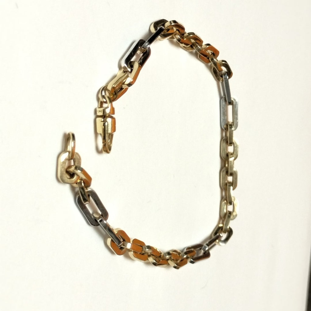 PULSERA ORO COMBINADO 14 K 5,40 GRMS (SEMINUEVO)