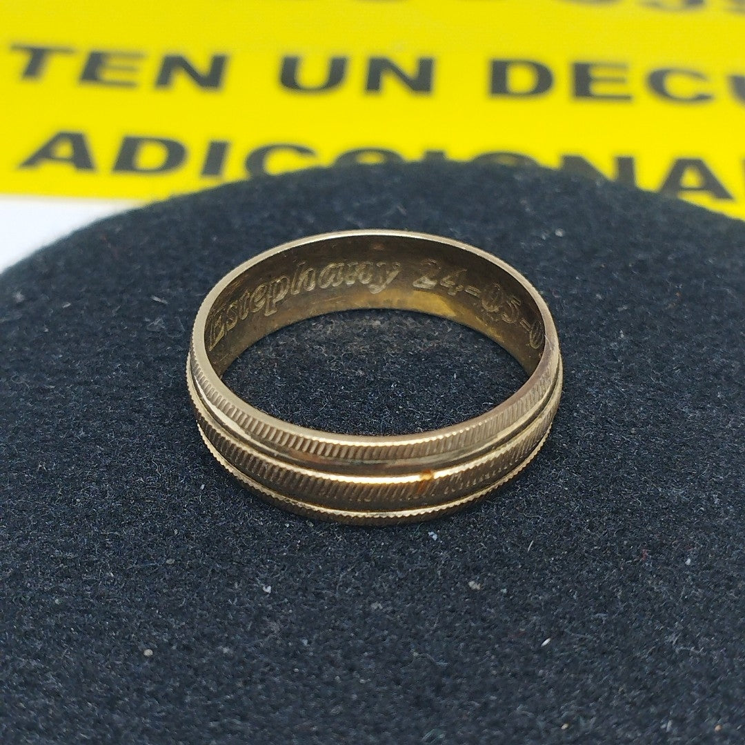 ARGOLLA ORO 10 K 2.2 GRMS (SEMINUEVO)