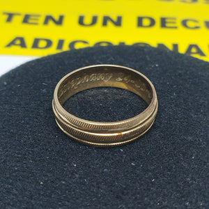 ARGOLLA ORO 10 K 2.2 GRMS (SEMINUEVO)