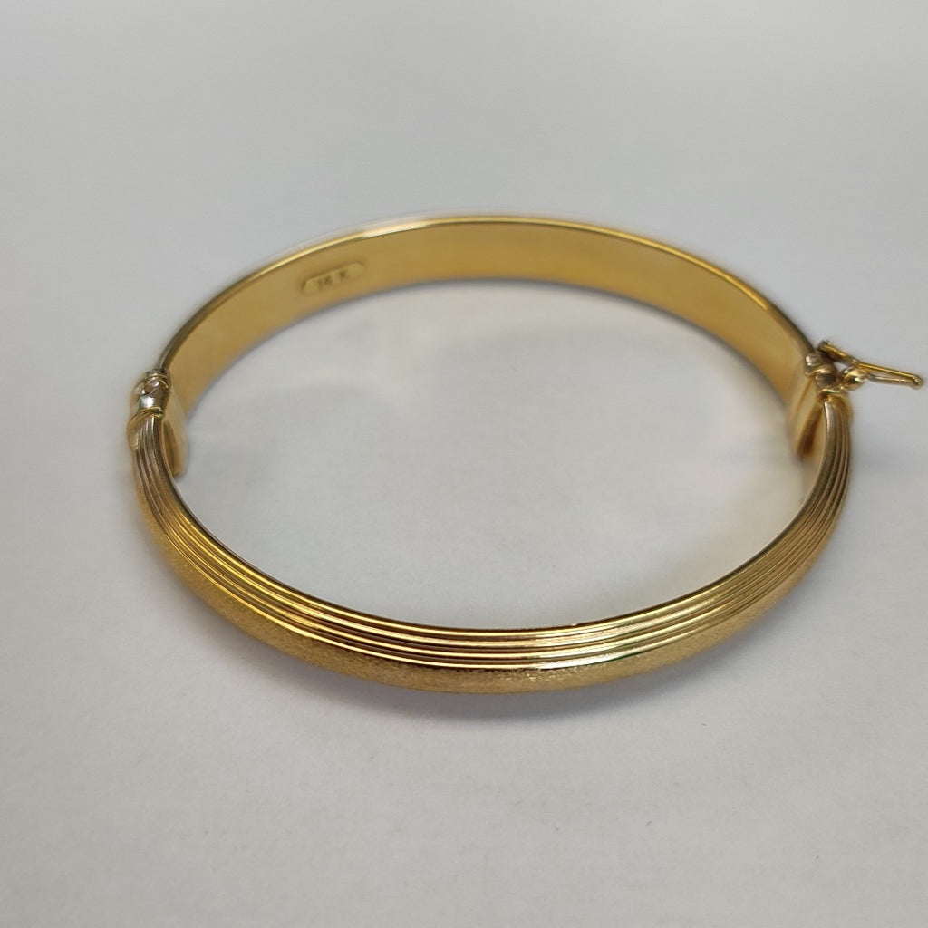 PULSERA RIGIDA ORO 14 K 10.3 GRMS (SEMINUEVO)