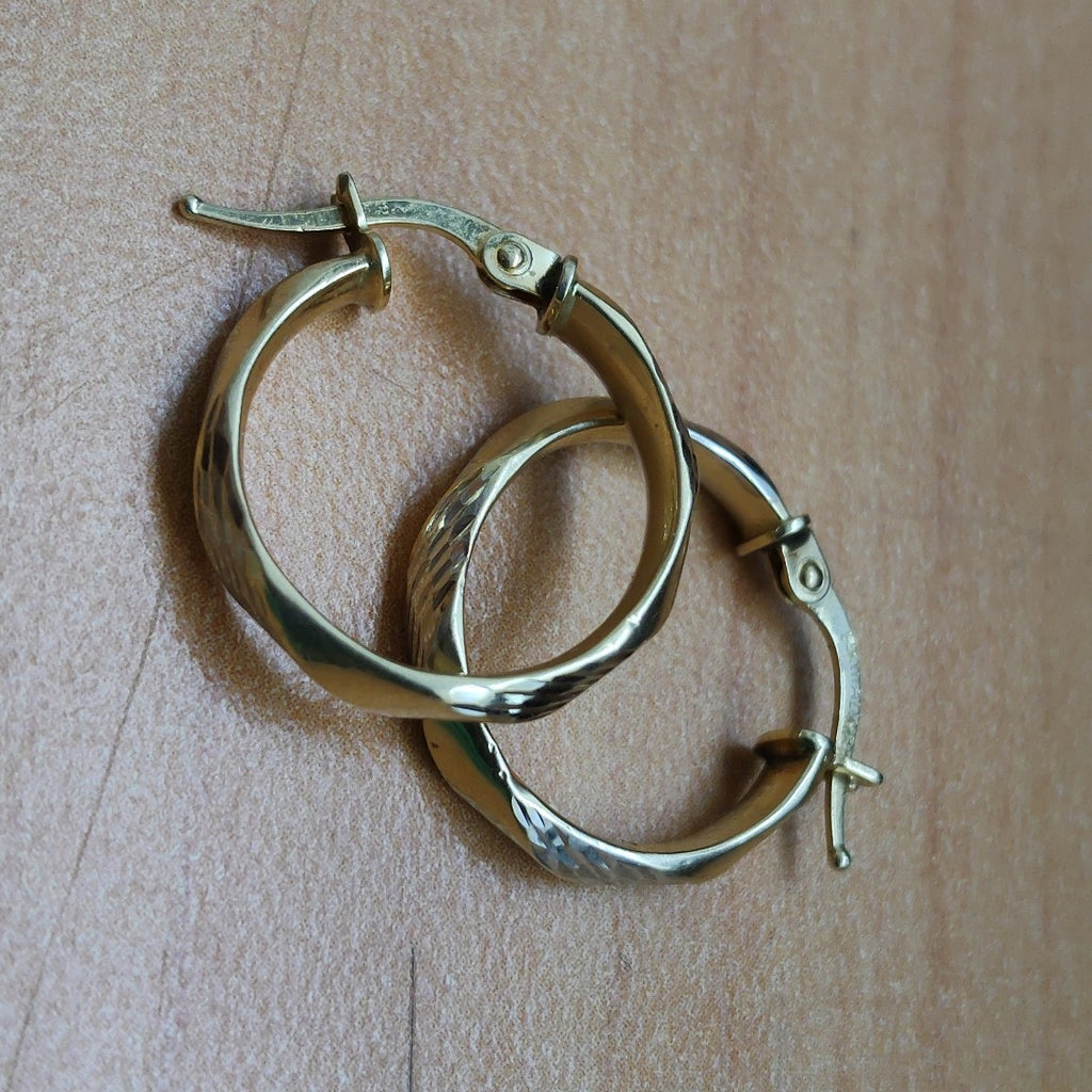 ARRACADAS PAR ORO 14 K 1.6 GRMS (SEMINUEVO)