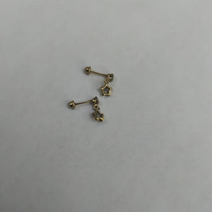 ARETES PAR ORO 14 K 0.4 GRMS (SEMINUEVO)