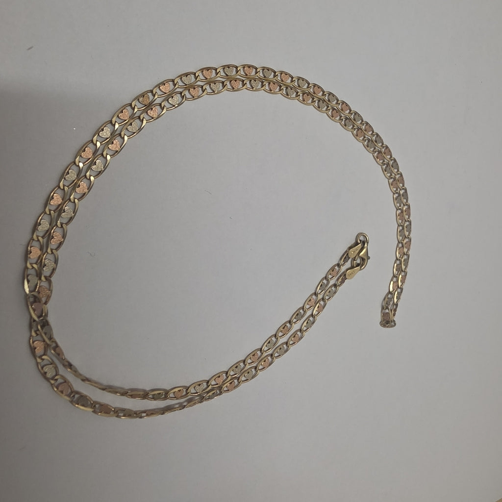 CADENA ORO COMBINADO 14 K 8.9 GRMS (SEMINUEVO)