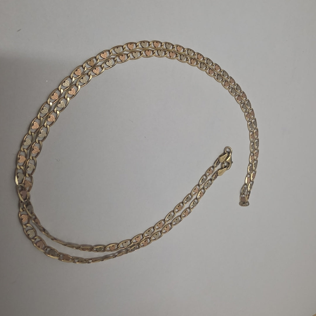 CADENA ORO COMBINADO 14 K 8.9 GRMS (SEMINUEVO)