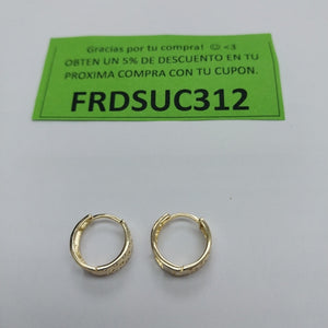 ARRACADAS PAR ORO 14 K 2.6 GRMS (SEMINUEVO)