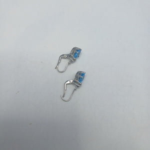 ARETES PAR ORO BLANCO 14 K 3,70 GRMS (SEMINUEVO)