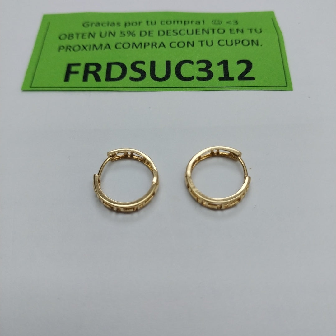 ARRACADAS PAR ORO 14 K 1.3 GRMS (SEMINUEVO)