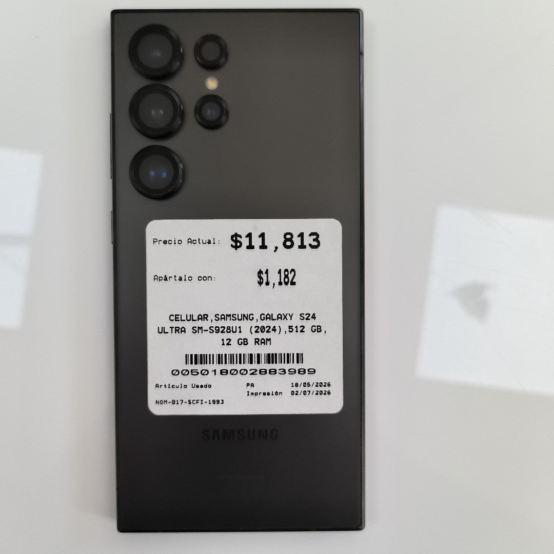 CELULAR SAMSUNG GALAXY S24 ULTRA SM-S928U1 (2024) 512 GB 12 GB RAM