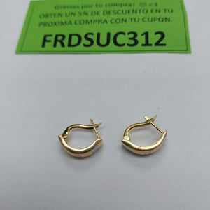 ARRACADAS PAR ORO 14 K 1.2 GRMS (SEMINUEVO)