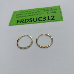 ARRACADAS PAR ORO 14 K 0.9 GRMS (SEMINUEVO)