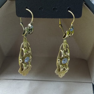 ARETES PAR ORO 8 K 5,10 GRMS (SEMINUEVO)