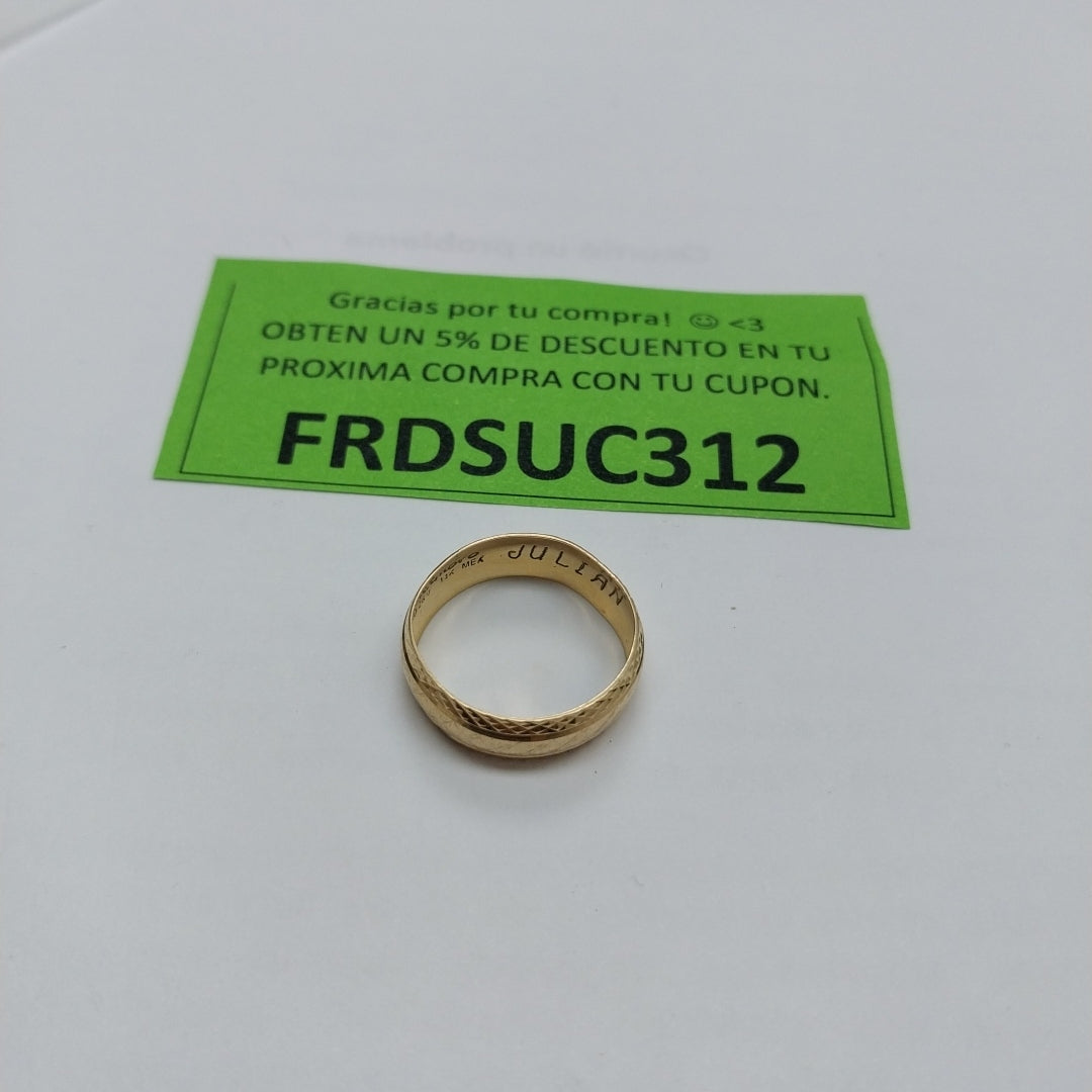 ARGOLLA ORO 14 K 1.9 GRMS (SEMINUEVO)