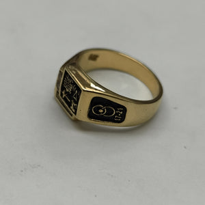 ANILLO DE GRADUACIÓN ORO 14 K 8 GRMS (SEMINUEVO)