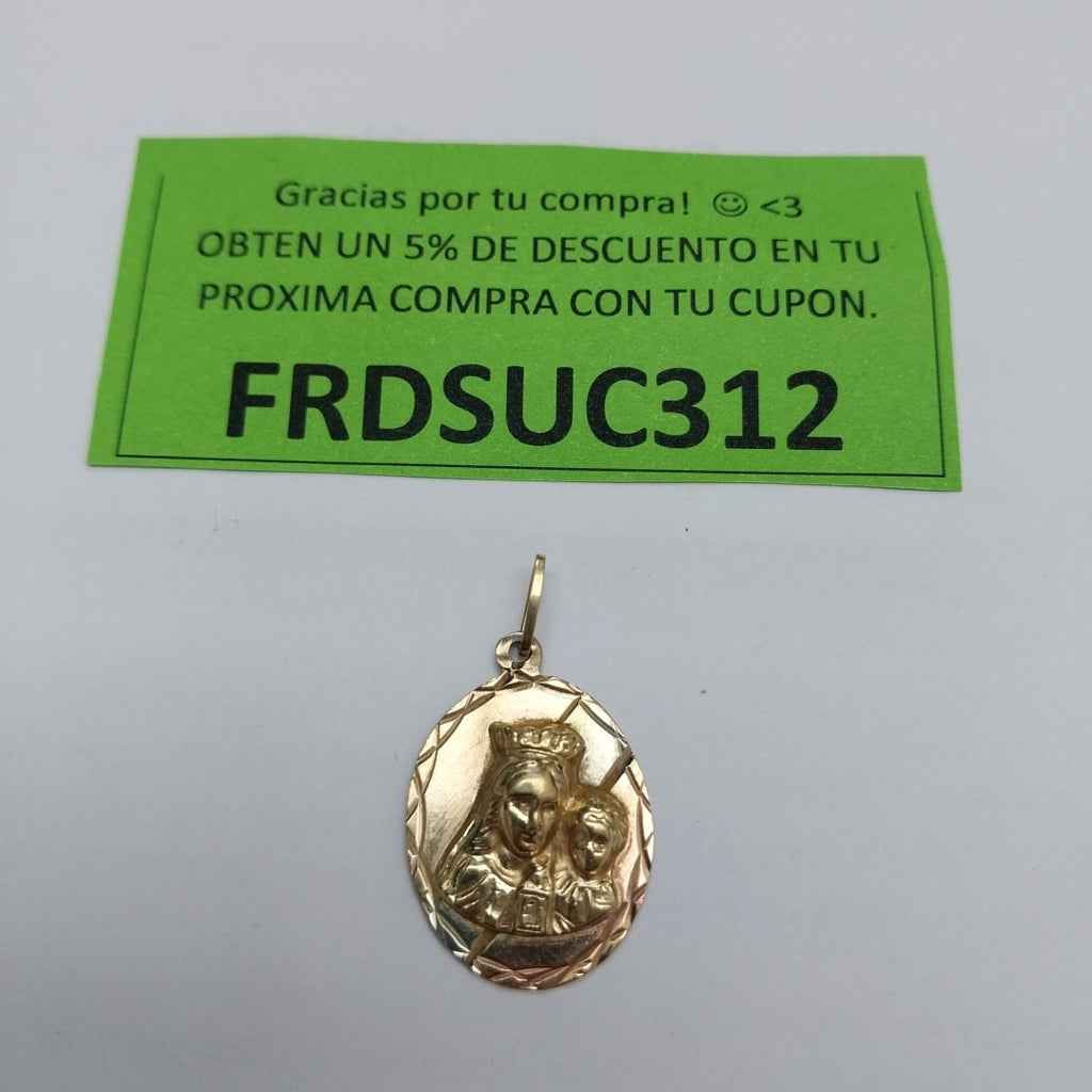 MEDALLA PERSONAL ORO 10 K 2 GRMS (SEMINUEVO)