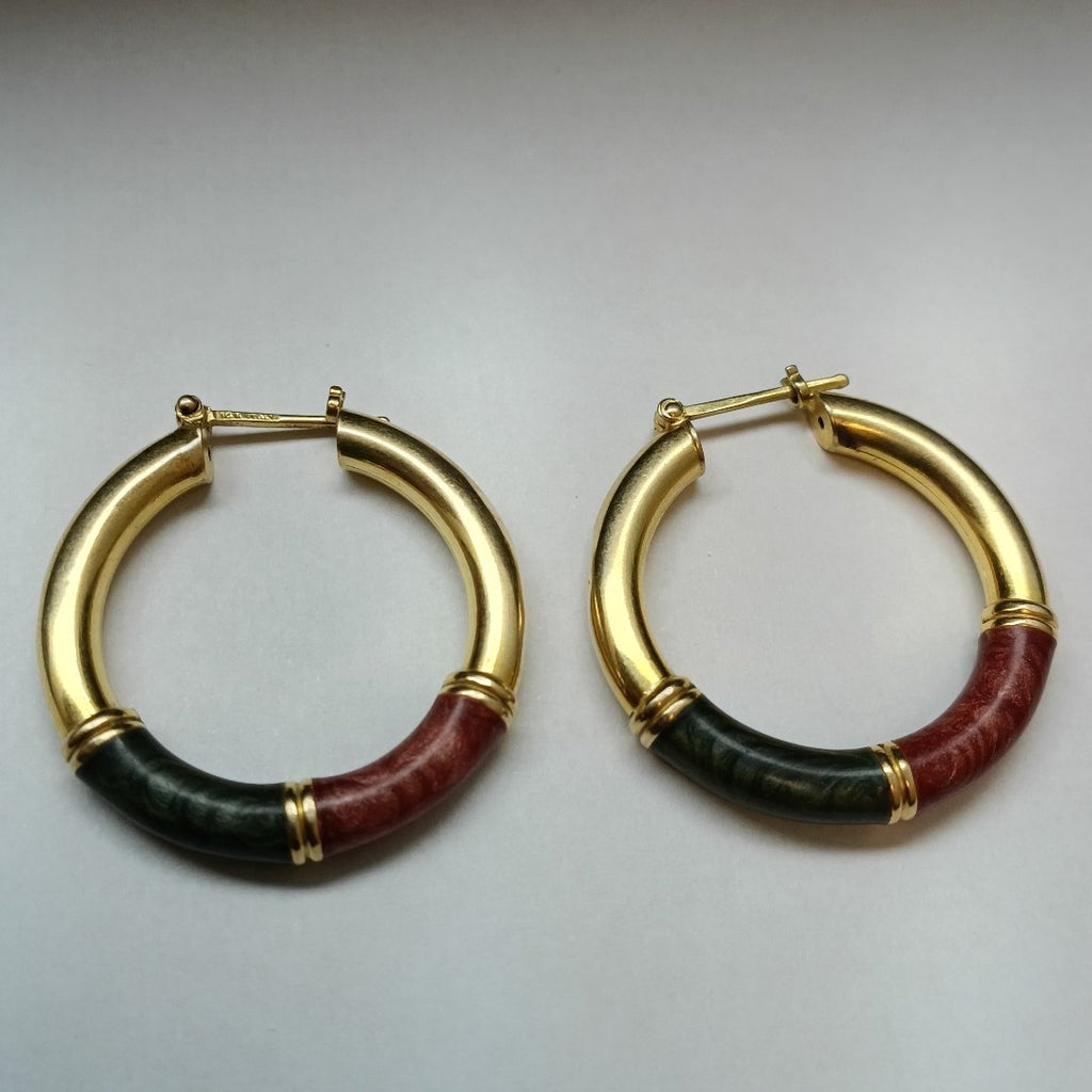 ARRACADAS PAR ORO 14 K 9 GRMS (SEMINUEVO)