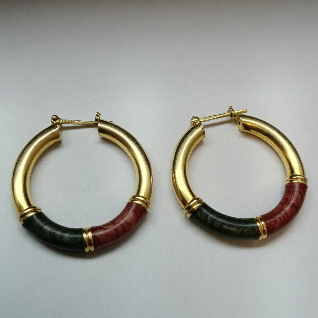 ARRACADAS PAR ORO 14 K 9 GRMS (SEMINUEVO)