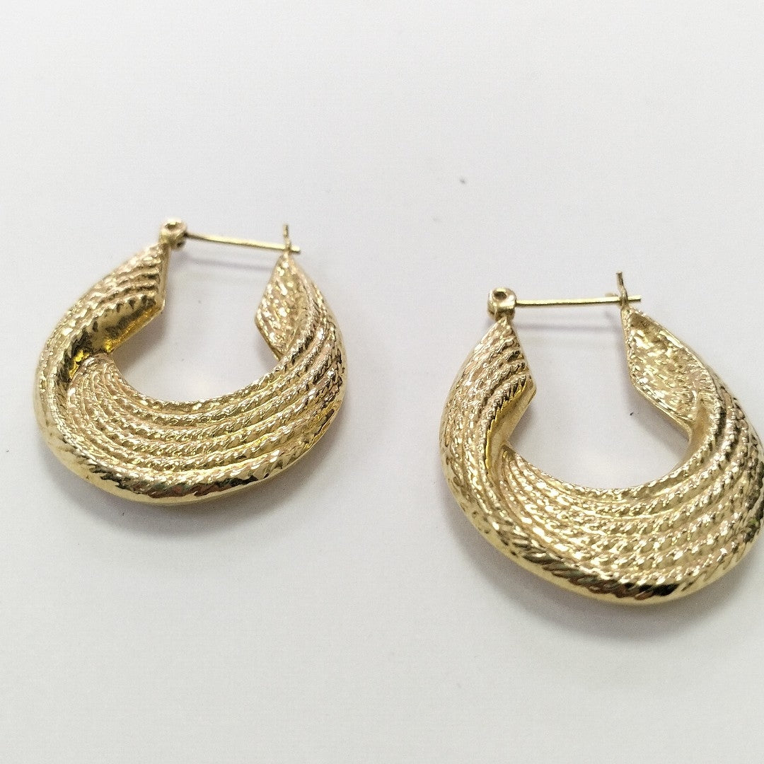 ARRACADAS PAR ORO 14 K 3.5 GRMS (SEMINUEVO)